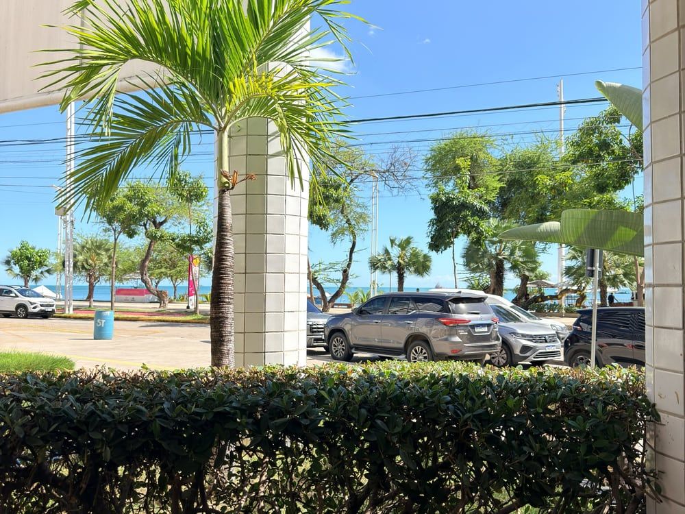 Vista para o mar da Avenida Beira Mar, em frente ao Sea Spa, no Mucuripe